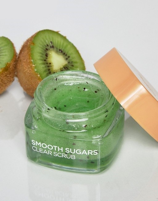 L'Oréal Paris Smooth Sugar Clear Kiwi Face And Lip Scrub