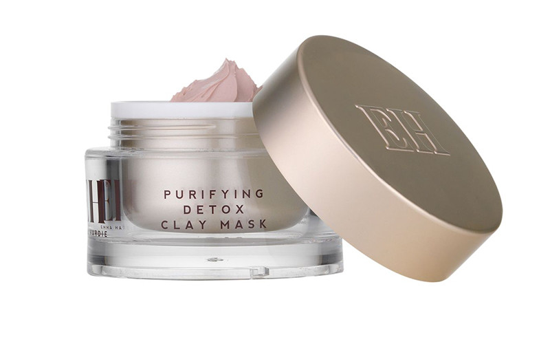 Emma Hardie Skincare Purifying Detox Pink Clay Mask with Dual-Action Cleansing Cloth