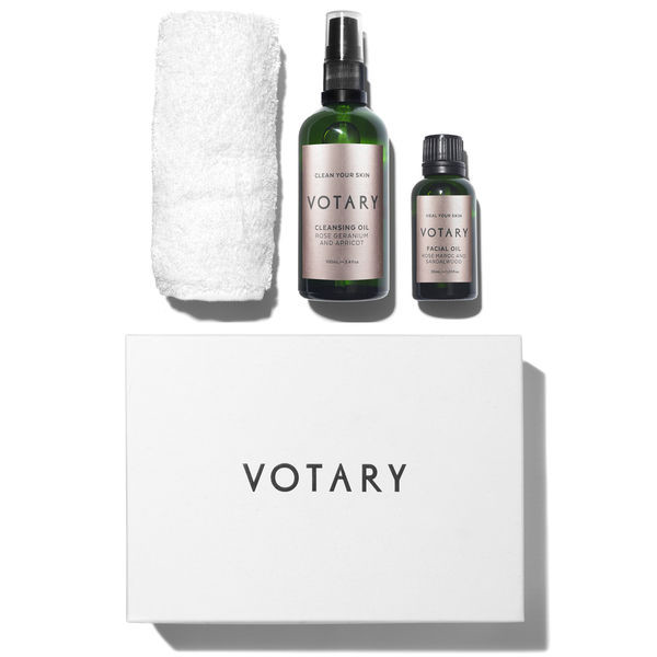 Votary Rose Oil Cleansing & Facial Gift Set