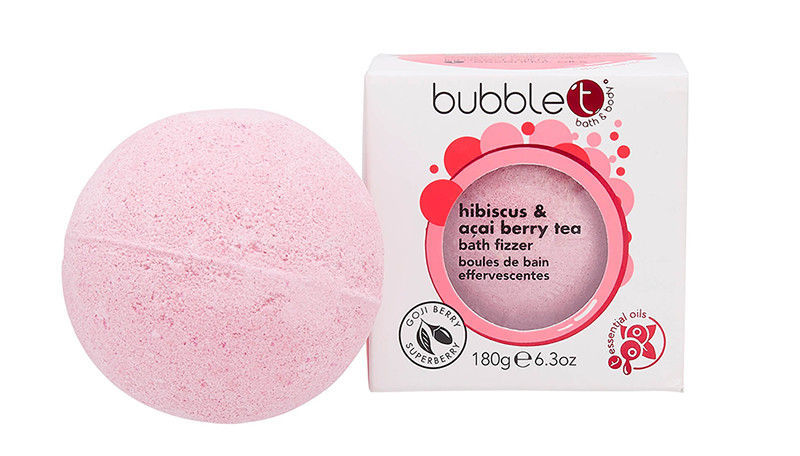 Bubble T Bath Fizzer Hibiscus & Acai Berry Tea