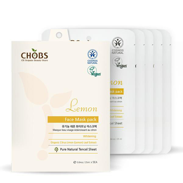 Chobs Organic Lemon Sheet Mask