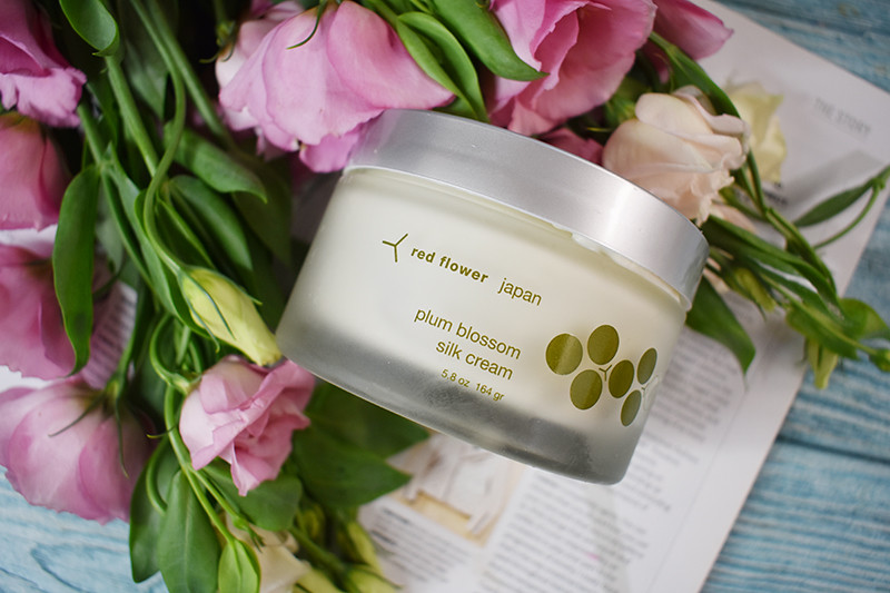 Red Flower Plum Blossom Silk Cream Red Flower