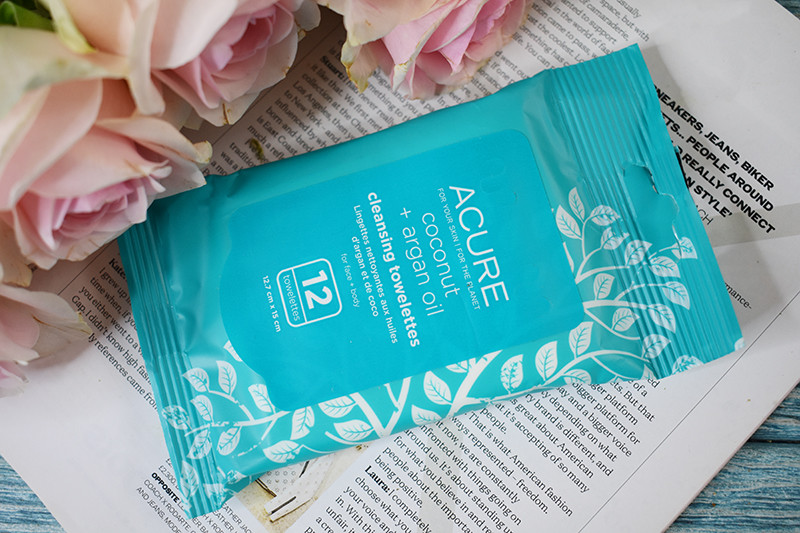 Acure Cleansing Towelettes Coconut + Argan Oil 