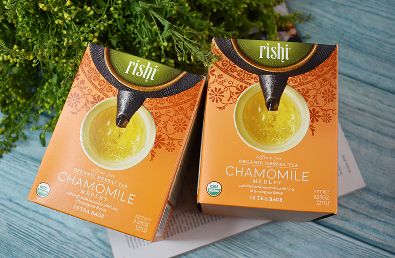 Rishi Tea Organic Herbal Tea Chamomile Medley Caffeine-Free 