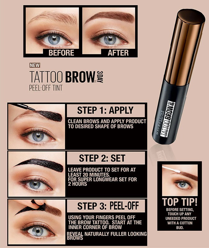 Maybelline Tattoo Brow Peel Off Gel Tint