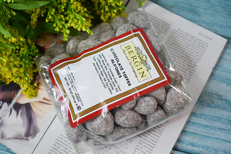 Bergin Fruit and Nut Company Natural Chocolate Toffee Almonds