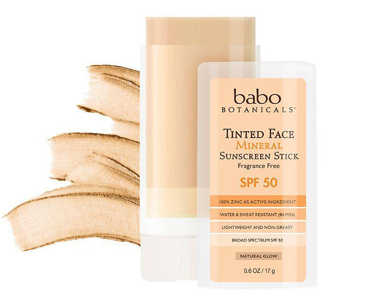 Babo Botanicals Tinted Face Mineral Sunscreen Stick SPF 50