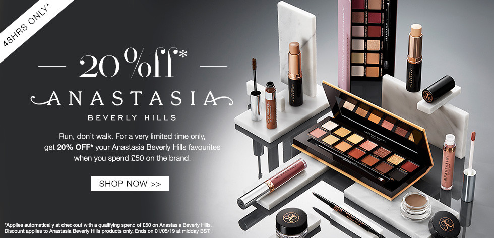 Скидка 20% на Anastasia Beverly Hills