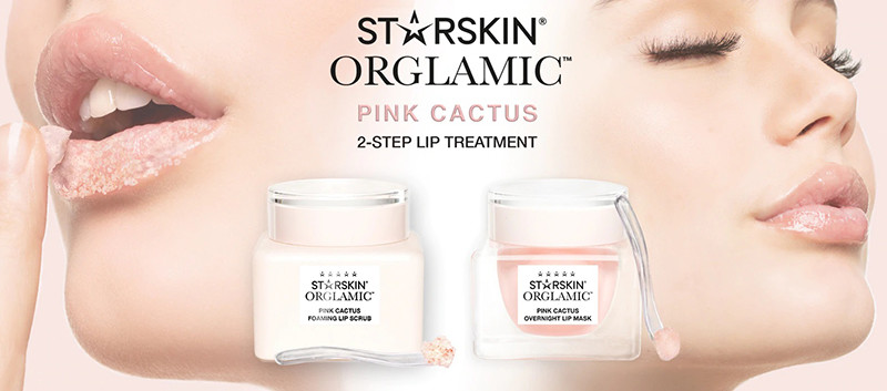Starskin Orglamic Pink Cactus 2 Step Lip Treatment