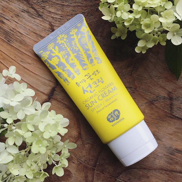 Whamisa Organic Flowers Sun Cream SPF50