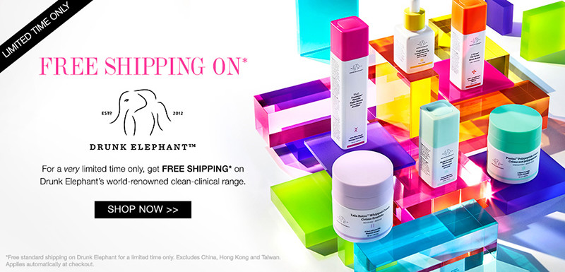 бесплатная доставка на косметику Drunk Elephant бесплатная доставка на косметику Drunk Elephant