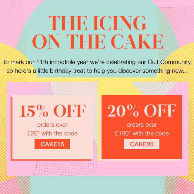 Скидки 15% и 20% на CultBeauty