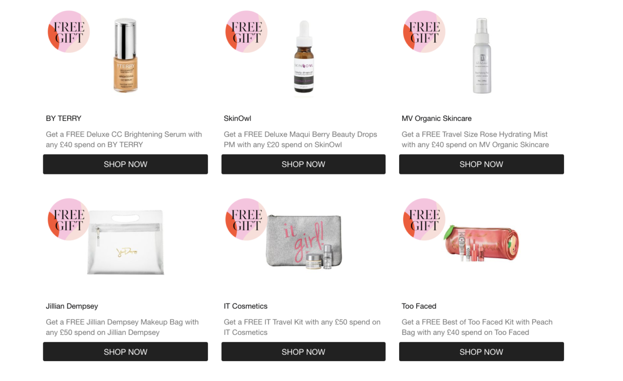 Подарки на CultBeauty Подарки на CultBeauty