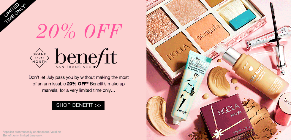 Скидка 20% на косметику Benefit на Cult Beauty + скидка на маску Dr Dennis Gross