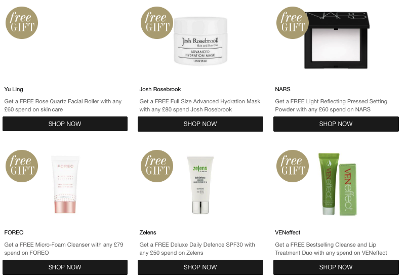 Подарки на CultBeauty