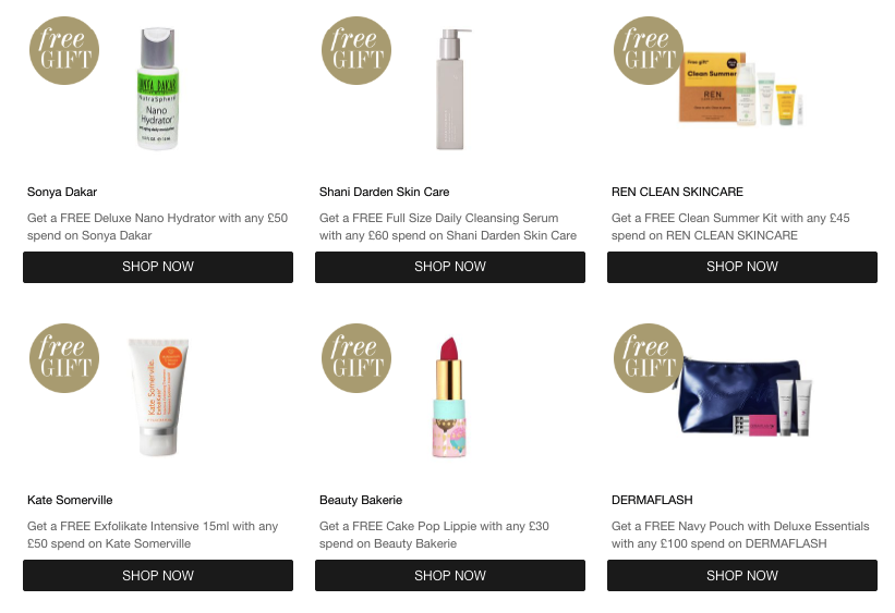 Подарки на CultBeauty Подарки на CultBeauty