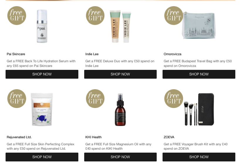 Подарки на CultBeauty