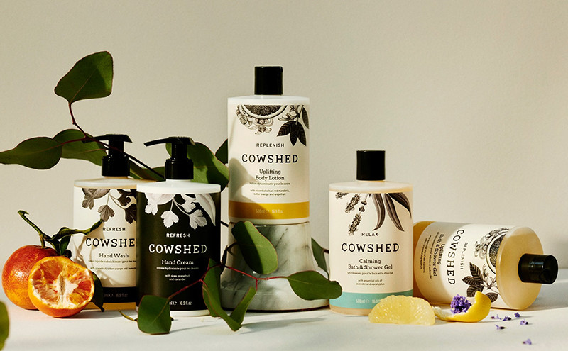 Обновление дизайна косметики Cowshed
