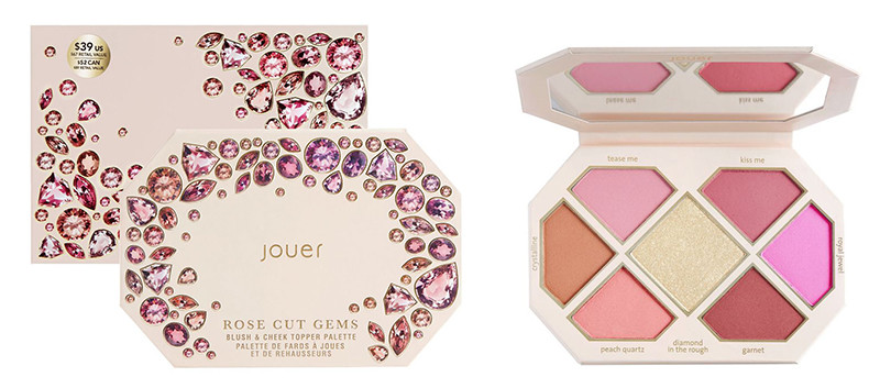 Jouer Cosmetics Rose Cut Gems Blush & Cheek Topper Palette