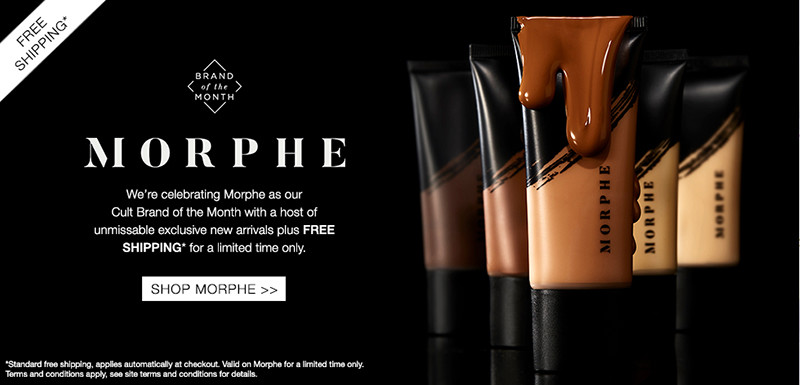 Morphe – бренд месяца на Cult Beauty