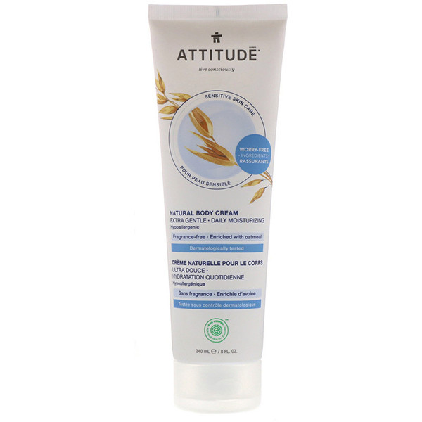 Attitude Natural Body Cream Extra Gentle Fragrance-Free