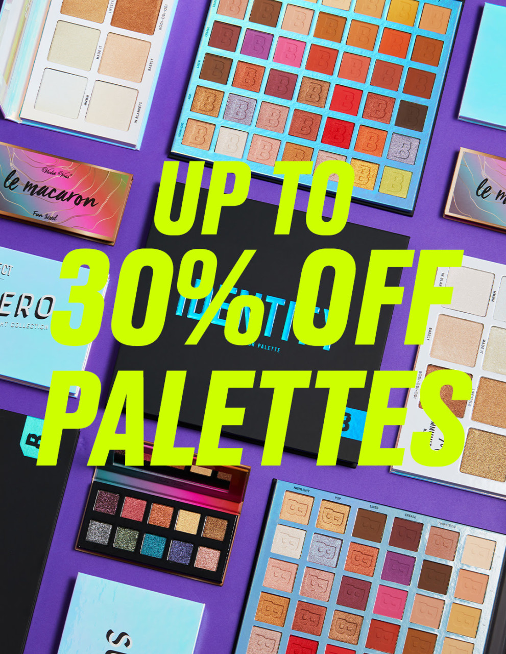 Скидки 30% на палетки на BeautyBay