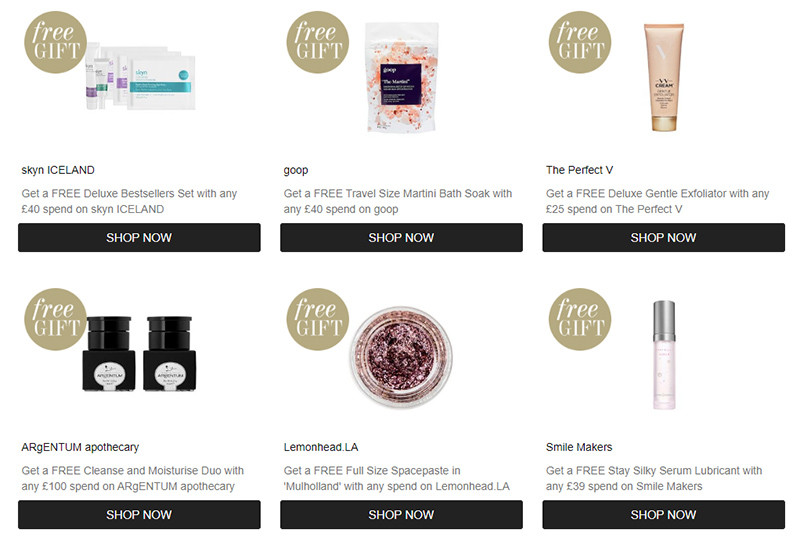 Подарки на CultBeauty 