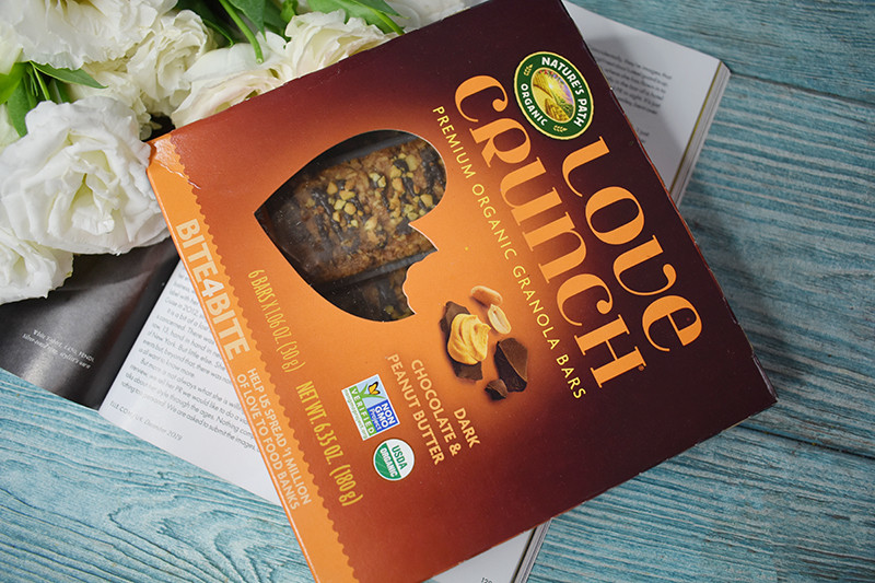 Nature's Path Love Crunch Premium Organic Granola Bars Dark Chocolate Peanut Butter