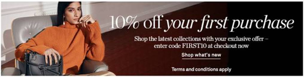Скидка 10% на первый заказ на Net-A-Porter