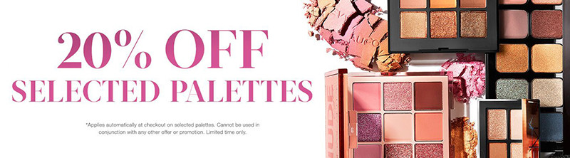 Скидка 20% на палетки на Cult Beauty Скидка 20% на палетки на Cult Beauty