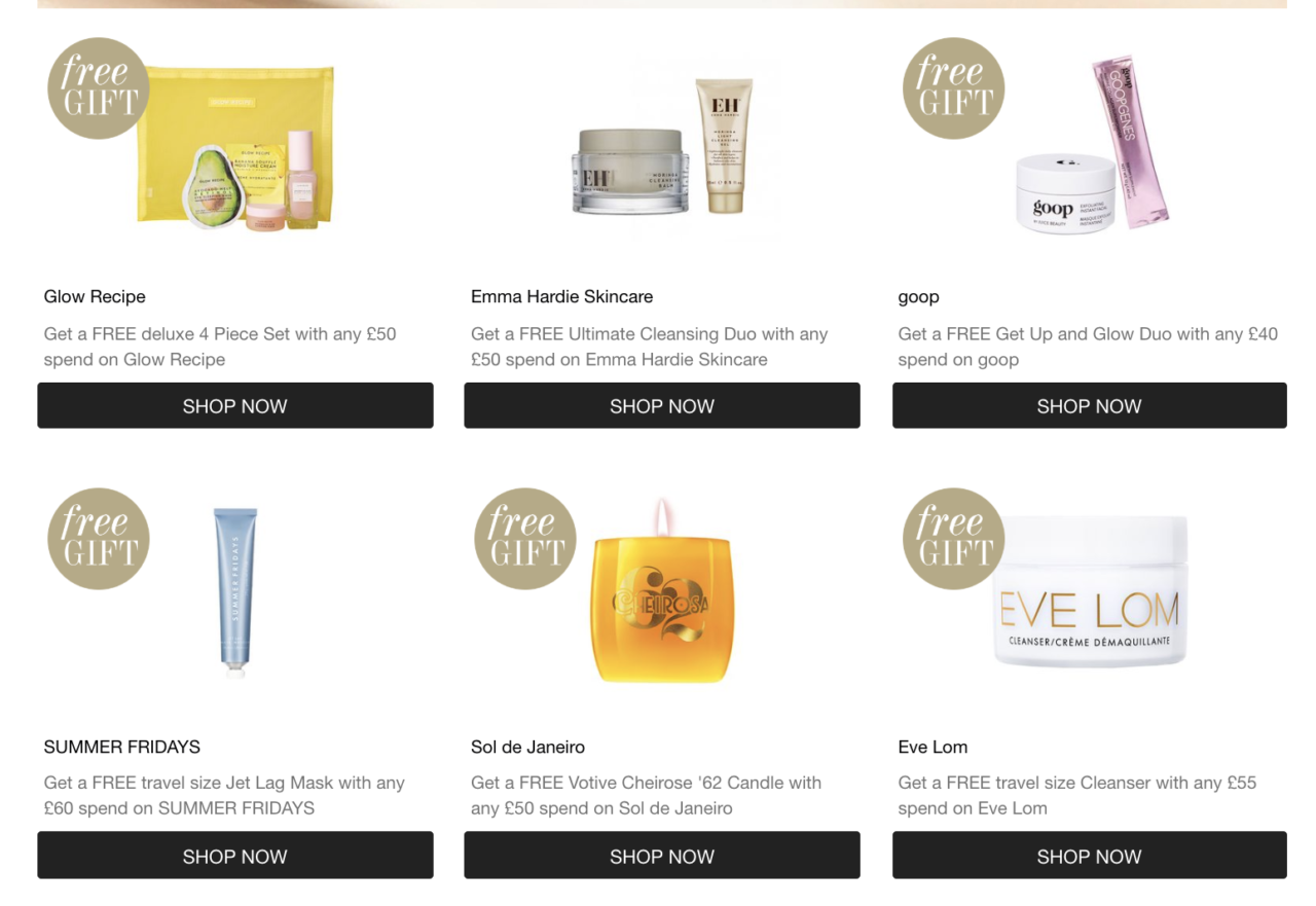 Подарки на CultBeauty Подарки на CultBeauty
