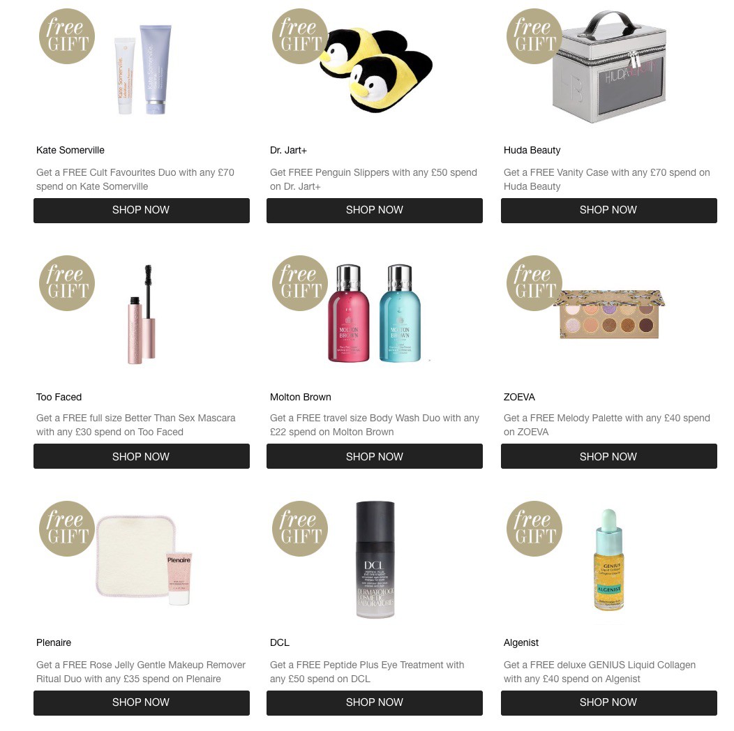 Подарки на CultBeauty Подарки на CultBeauty