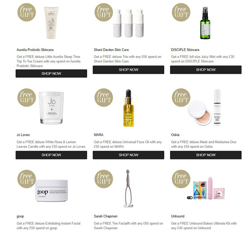 Подарки на CultBeauty Подарки на CultBeauty