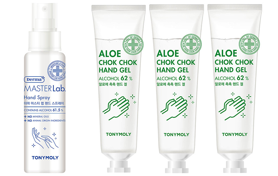 Антисептики для рук от Tony Moly