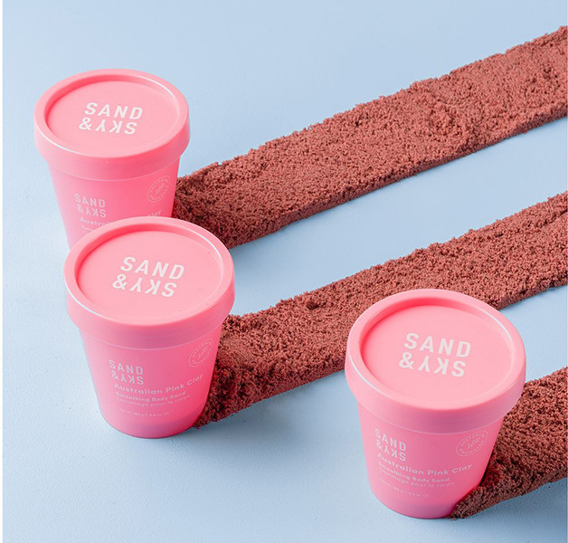 Sand & Sky Australian Pink Clay Smoothing Body Sand