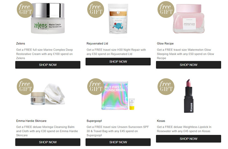 Подарки на CultBeauty