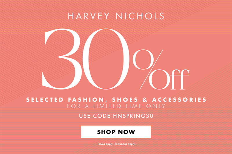 Скидка 30% на Harvey Nichols