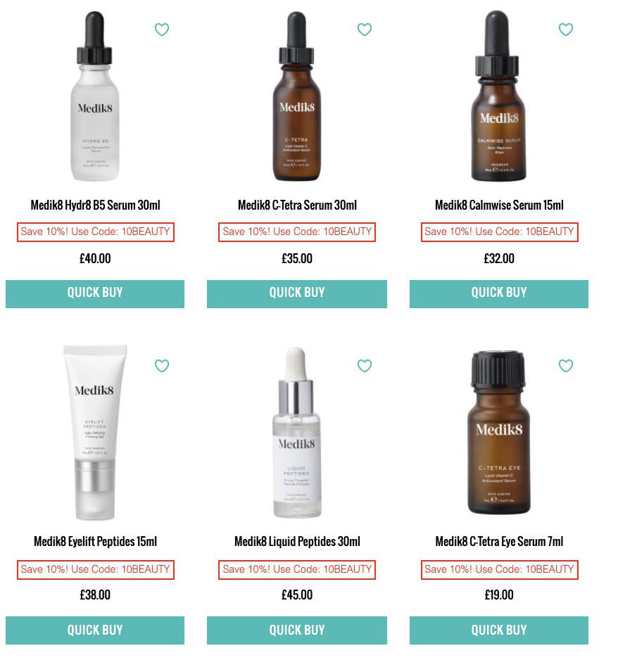 Коды для LookFantastic