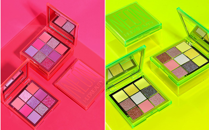 Скидка 30% на палетки Huda Beauty Neon Pink Obsessions и Huda Beauty Neon Green Obsessions