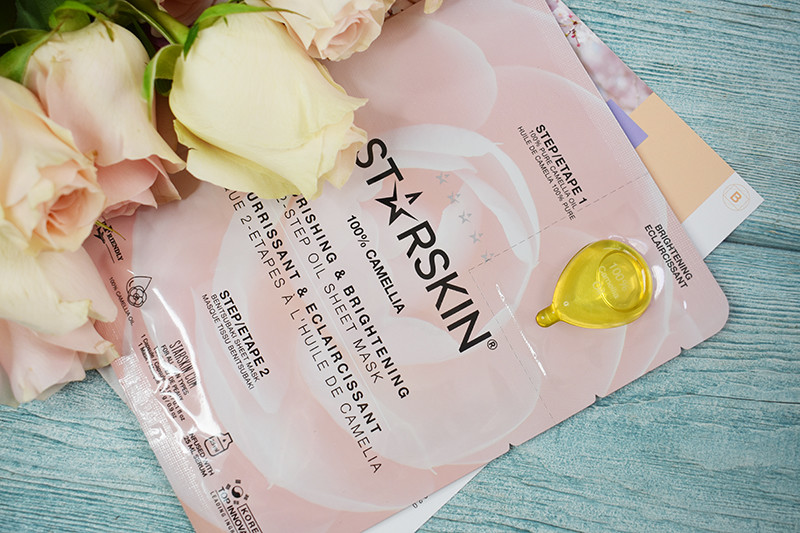Starskin 100% Camellia 2-Step Oil Sheet Mask Nourishing and Brightening