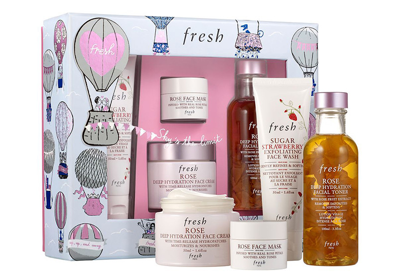 Fresh Rose Deep Hydration Skincare Set