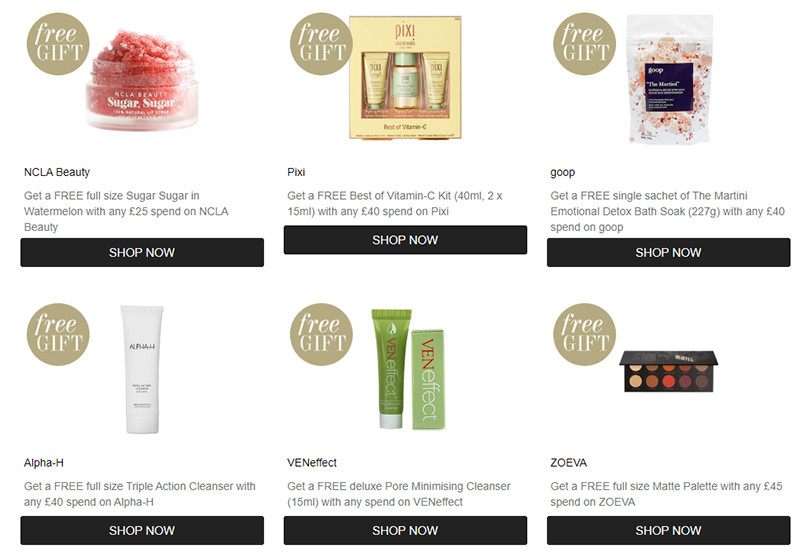 Подарки на CultBeauty