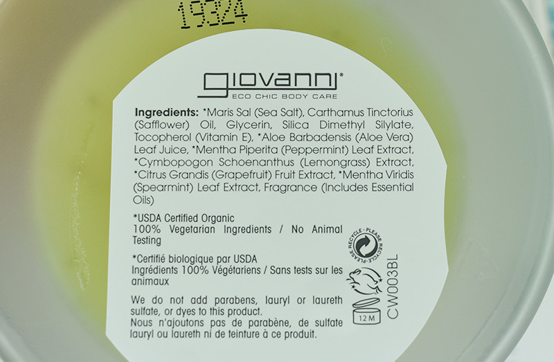 Giovanni Cool Mint Lemonade Salt Scrub отзывы