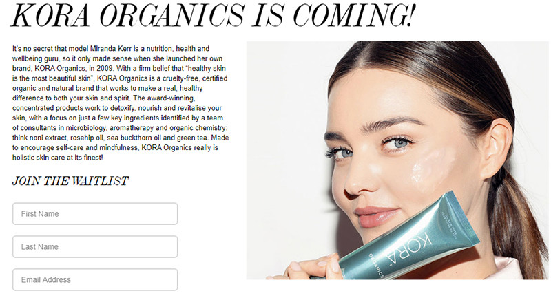 Kora Organics на Cult Beauty