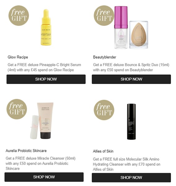 Подарки на Cult Beauty