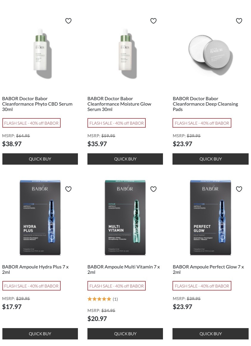 Скидки на Babor