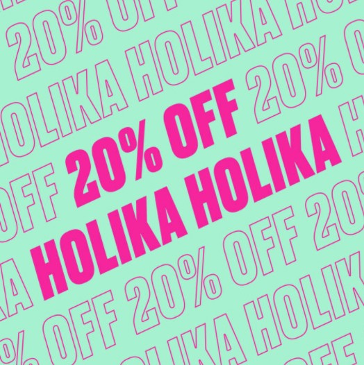 скидка 20% на Holika Holika