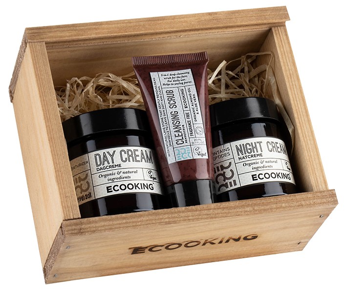 Ecooking Christmas Day and Night Cream and Scrub Set (