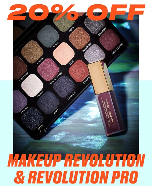 скидка 20% на Makeup Revolution