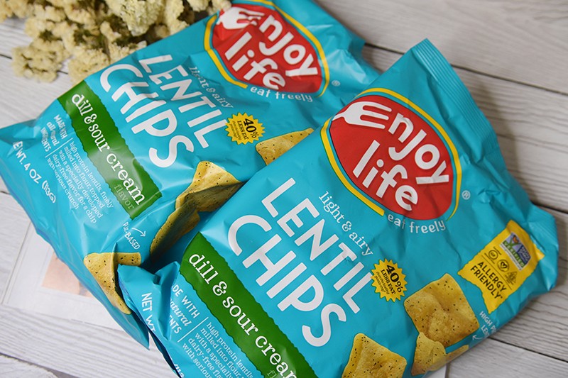 Enjoy Life Foods Light & Airy Lentil Chips Dill & Sour Cream Flavor
